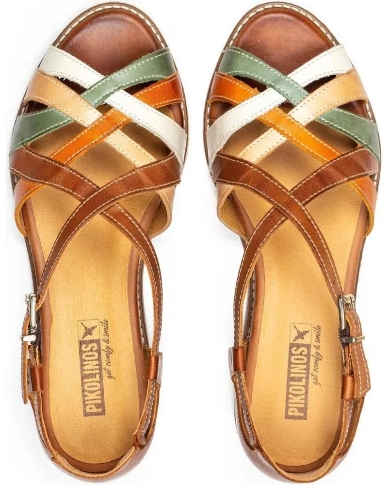 Sandalias PIKOLINOS  de Mujer TALAVERA W3D-0774C1 BRANDY  CUERO