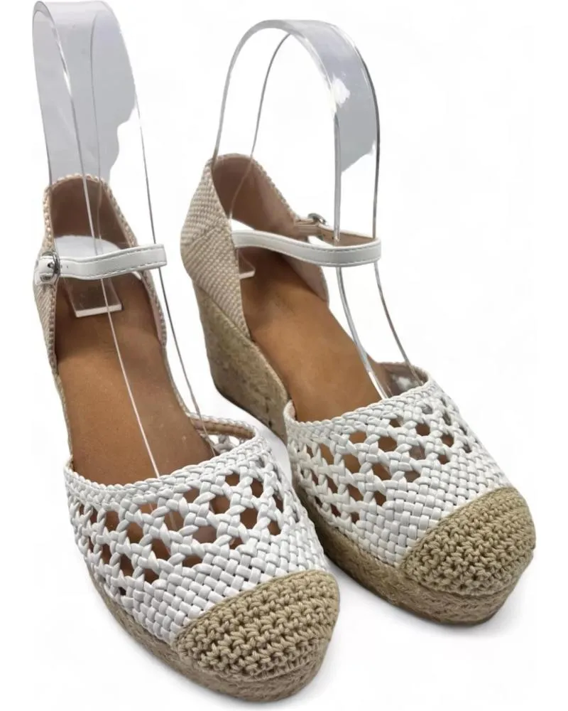 Sandalias TIMBOS  de Mujer SANDALIA CUNA ESPARTO MUJER 130182  BLANCO