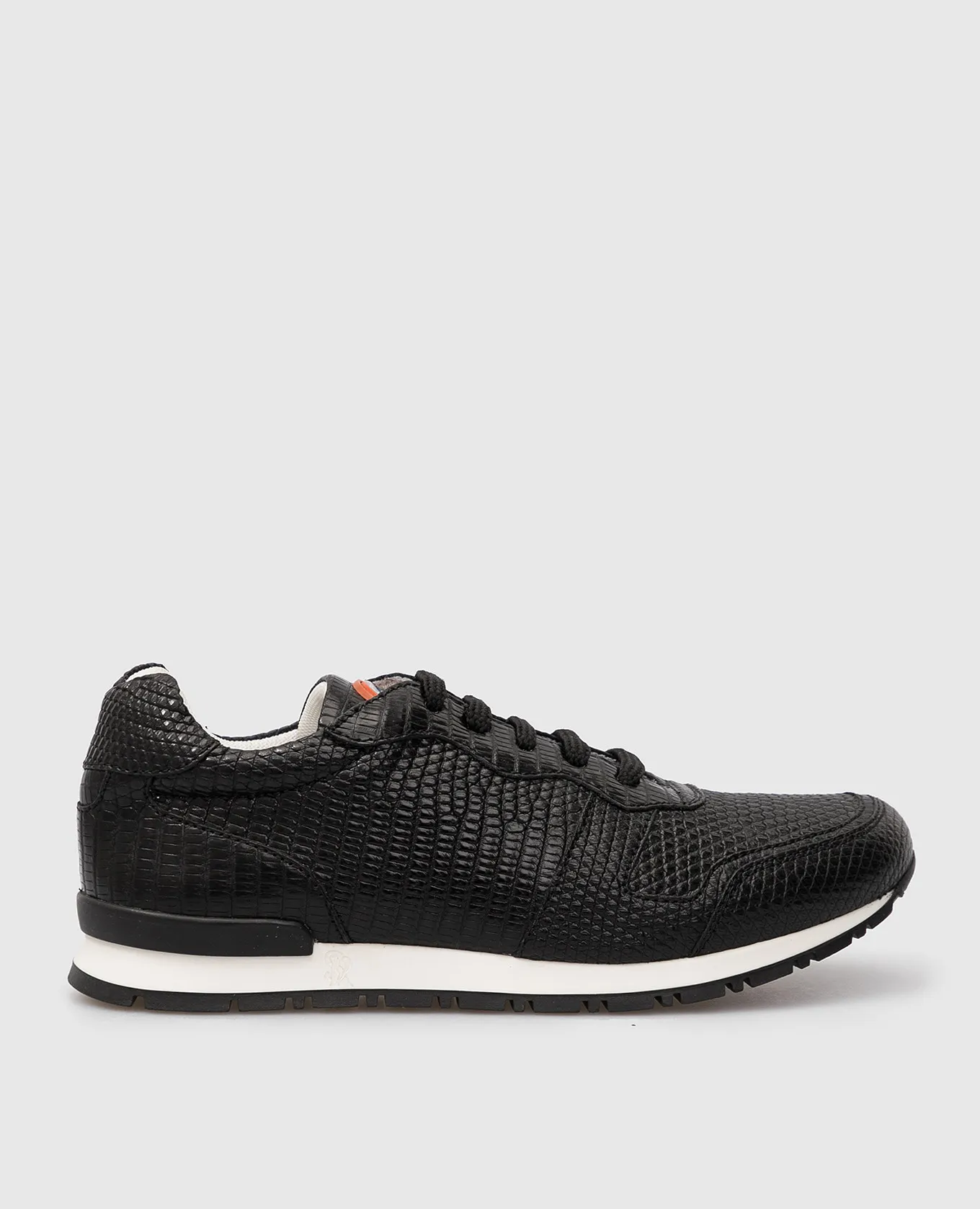 Stefano Ricci Children's black leather sneakers