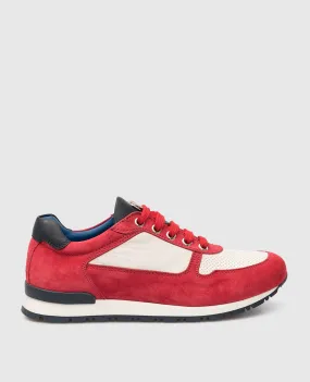 Stefano Ricci Children's sneakers in suede and leather