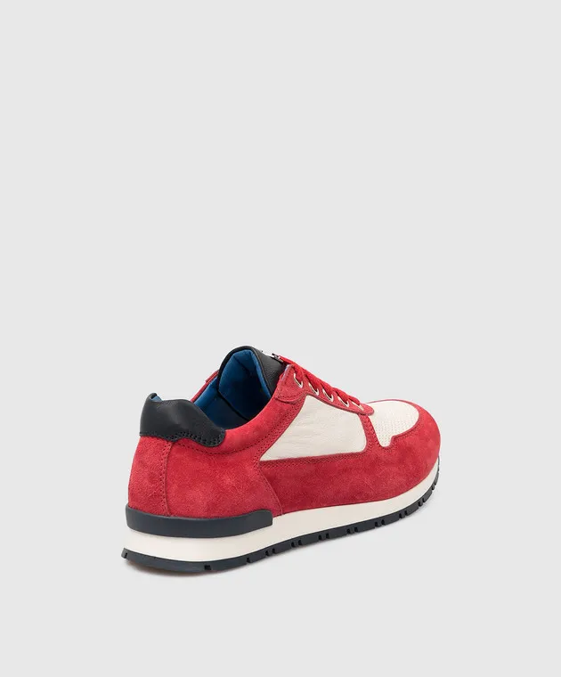 Stefano Ricci Children's sneakers in suede and leather