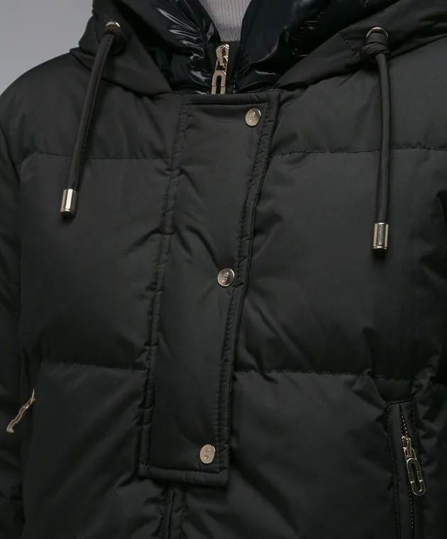 Stilnology Black down jacket with logo