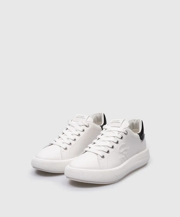 Stuart Weitzman White leather sneakers SW PRO