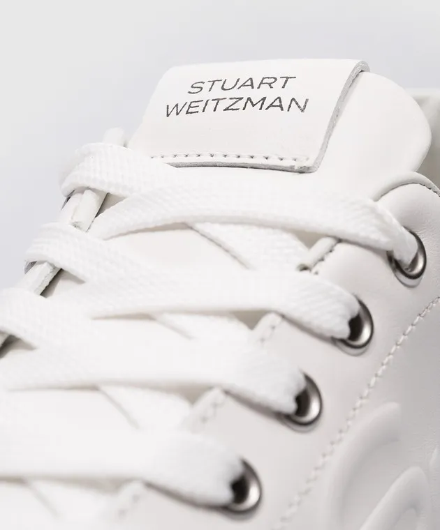 Stuart Weitzman White leather sneakers SW PRO