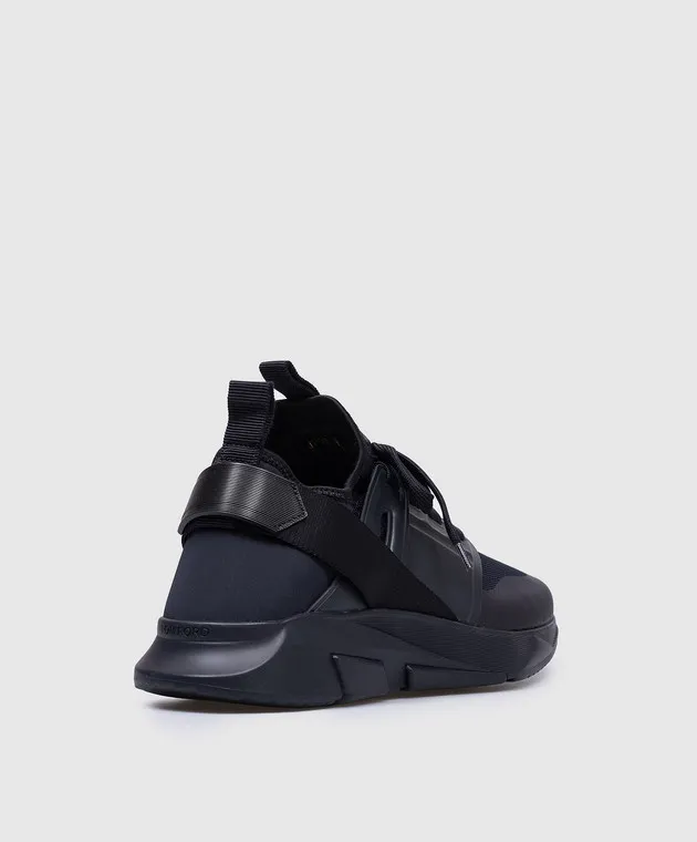 Tom Ford JAGO blue combined sneakers