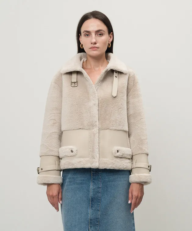 Twinset Beige jacket with straps