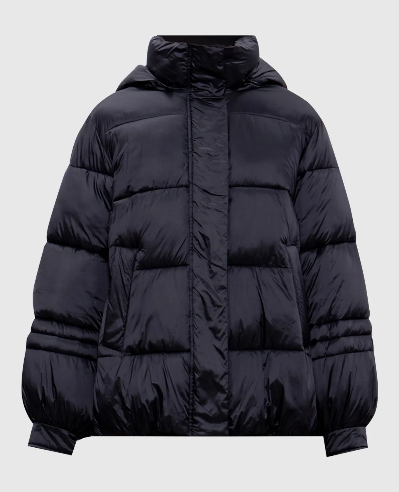 Twinset Black quilted jacket with logo