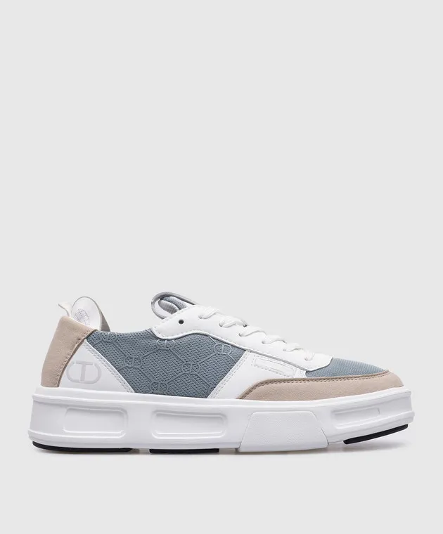 Twinset Gray Fessura sneakers with logo