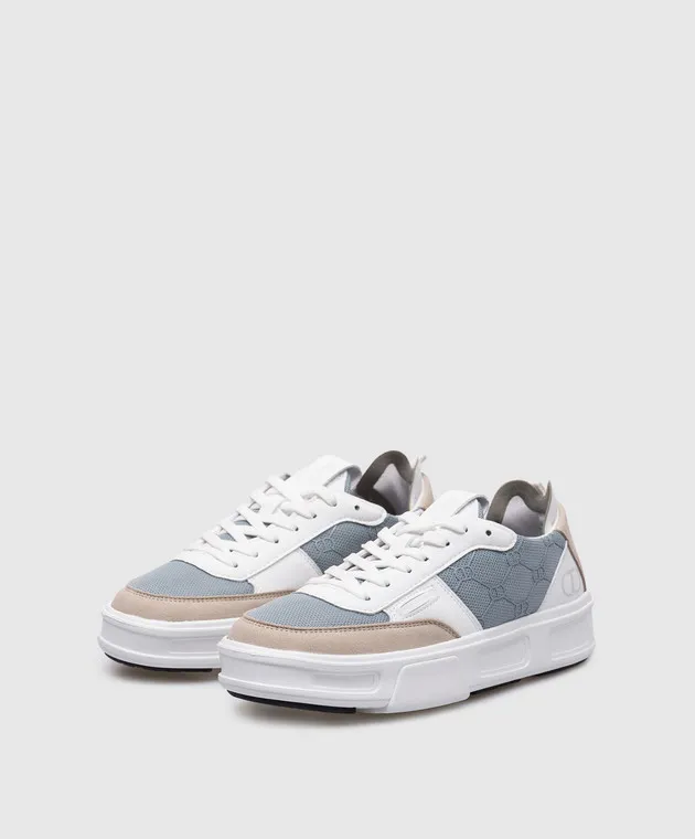 Twinset Gray Fessura sneakers with logo